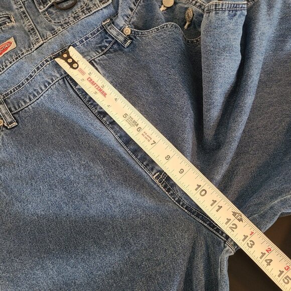 Vintage Canal Jeans Denim Cotton Overalls Large Streetwear Y2K Grunge - Picture 6 of 11